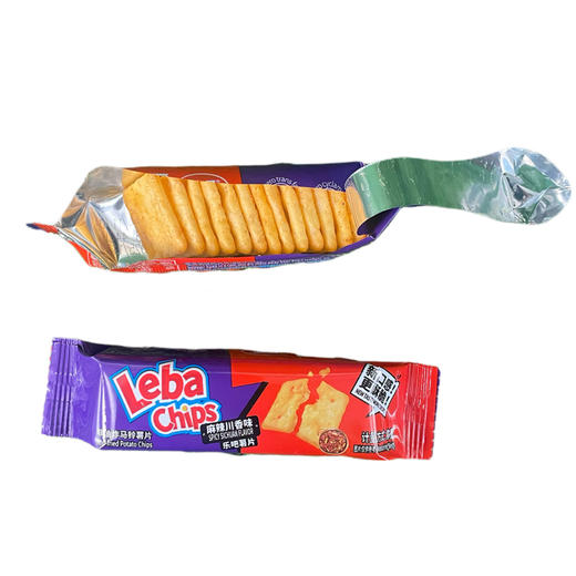乐吧薯片10包/220g 麻辣川香味 商品图3