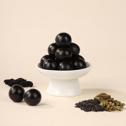 正安国货· 九蒸九晒桑麻丸 以黑养黑元气充沛 黑芝麻桑叶桑葚冬日温养 桑麻丸 200g/盒   商品图5