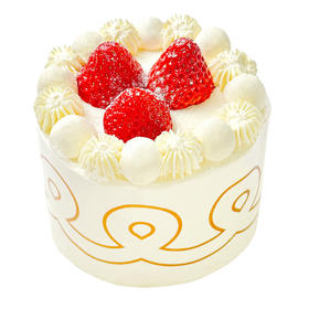 遇·四季-红颜越雪 草莓奶油蛋糕