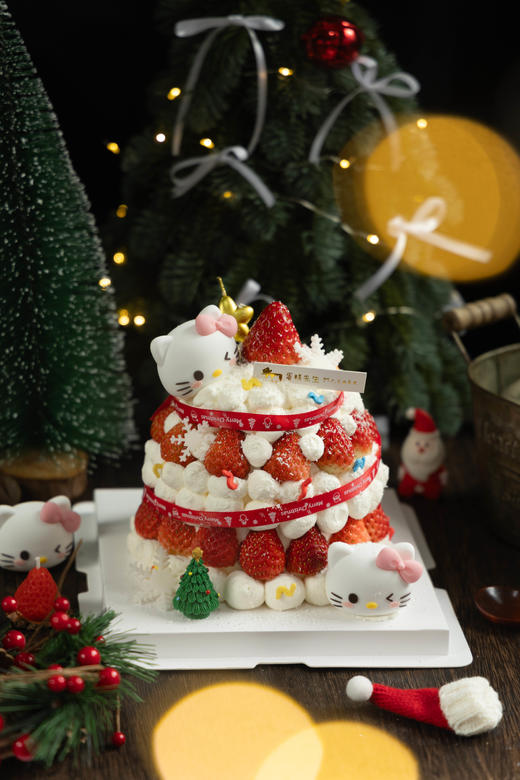 圣诞Kitty蛋糕（百分百进口动物奶油） 商品图0