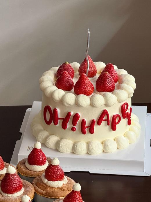 【下架】🧨2026新年「轻柔草莓蛋糕」100%动物奶油（附图6寸·提前6小时预订） 商品图1