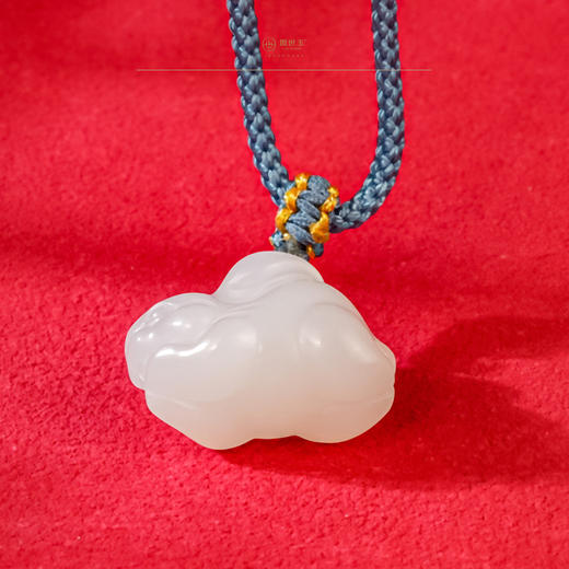 「一口价」【玥棠玉兔】羊脂白玉挂件 商品图1
