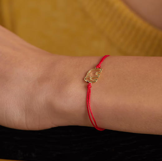 北京仓｜Yvonne Leon-Elephant-小金象 红绳 手链［法国设计师］ 商品图7