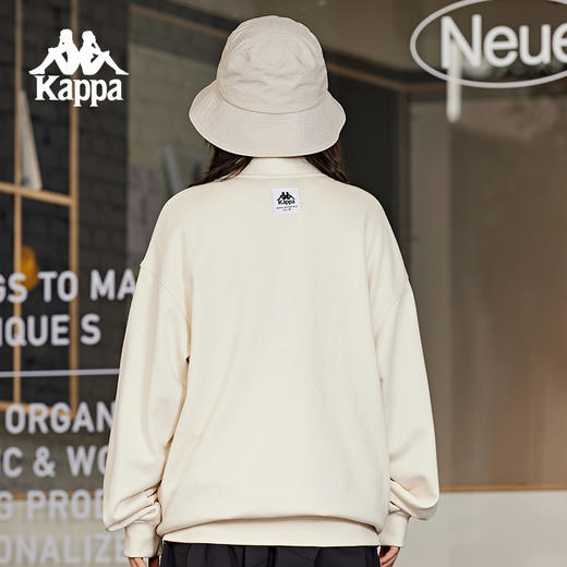 Kappa卡帕背靠背运动卫衣女2024新款透气套头衫针织长袖上衣男款K0EY2WT31D 商品图4