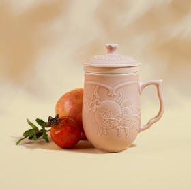 石榴喜果三件杯 430ml