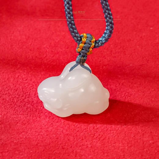 「一口价」【玥棠玉兔】羊脂白玉挂件 商品图2