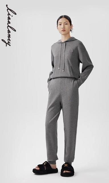 朗姿 套头连帽针织衫 卫衣LAEK04KPR441G31 商品图2