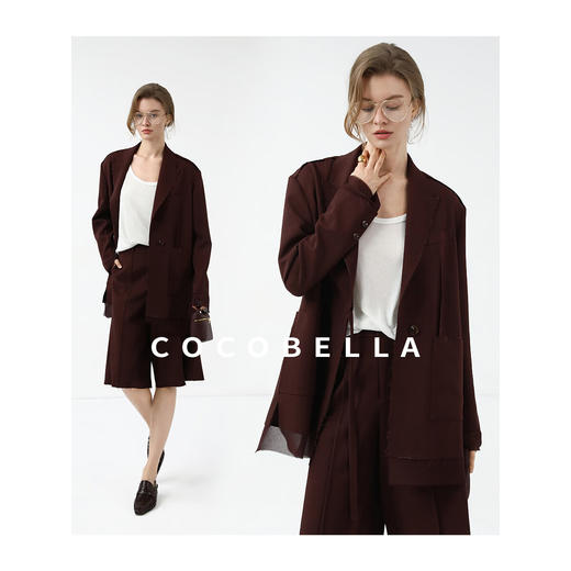 【限时秒杀】COCOBELLA设计感立体裤线五分西裤女百慕大短裤休闲裤SO7003 商品图2