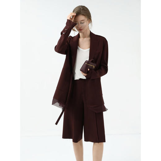 【限时秒杀】COCOBELLA设计感立体裤线五分西裤女百慕大短裤休闲裤SO7003 商品图4