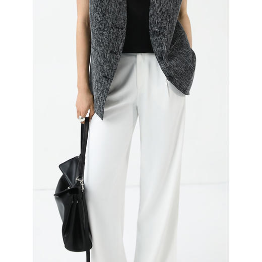 【秒杀】COCOBELLA通勤商务休闲裤女2025早春防晒高腰打褶西裤PA0028 商品图0