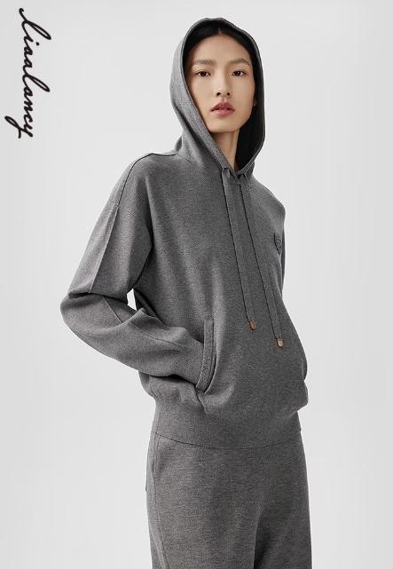 朗姿 套头连帽针织衫 卫衣LAEK04KPR441G31 商品图1