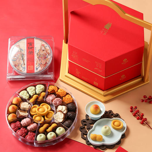 御茶膳房新年年货糕点茶叶礼盒装过年春节送礼长辈走亲戚高档礼品 内务府从 商品图2
