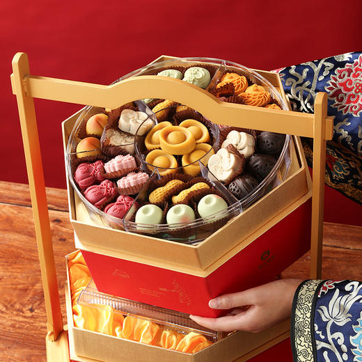 御茶膳房新年年货糕点茶叶礼盒装过年春节送礼长辈走亲戚高档礼品 内务府从 商品图3