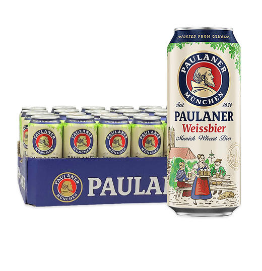 德国柏龙（保拉纳）传统小麦啤酒  5.5%vol 500ml*24罐 商品图0