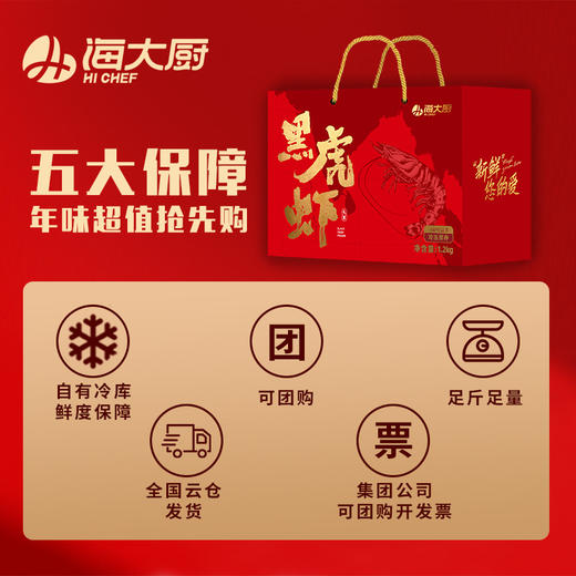 2026年黑虎虾礼盒1.2kg 商品图3