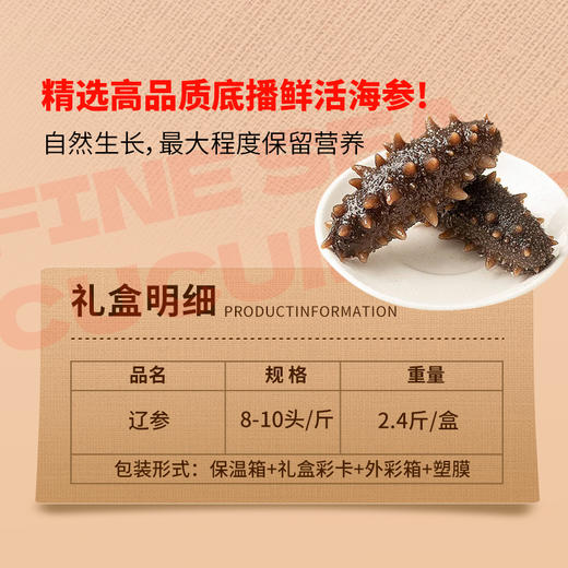 2025精选辽参礼盒1.2kg 商品图3
