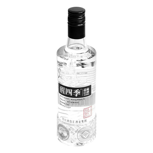 醒四季（圆瓶）52度纯高粱酒500ml*1瓶 商品图1
