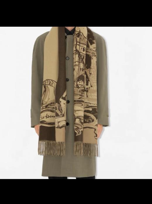 断货王来袭  Bur张婧仪同款围巾 英国塔桥印花 商品图5