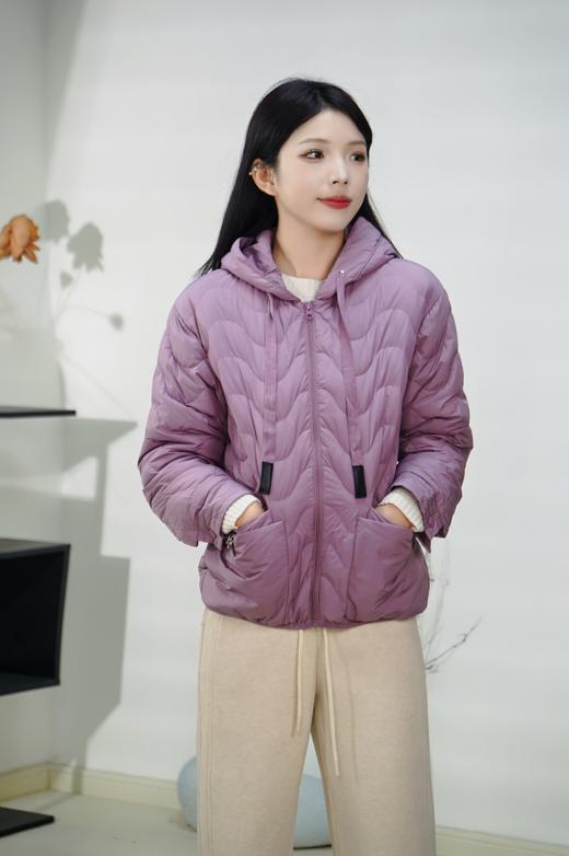 现货 臣禾【90白鸭绒】	连帽拉链绗缝羽绒服 JZ244070852 商品图7