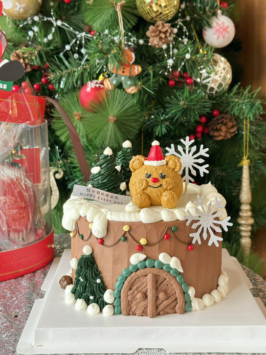 立体巧克力奶油熊蛋糕，提前3天下单哦 商品图2