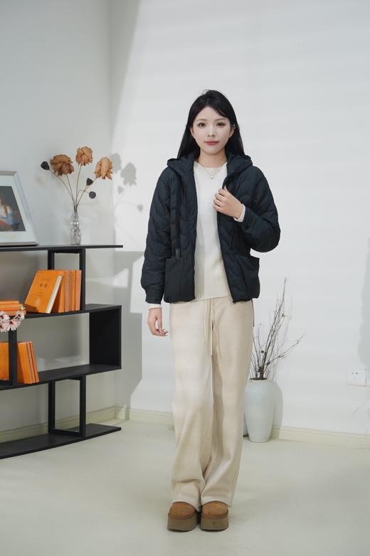 现货 臣禾【90白鸭绒】	连帽拉链绗缝羽绒服 JZ244070852 商品图4