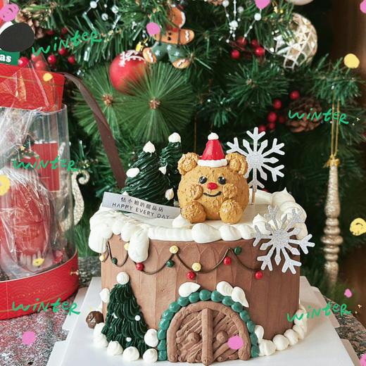 立体巧克力奶油熊蛋糕，提前3天下单哦 商品图1