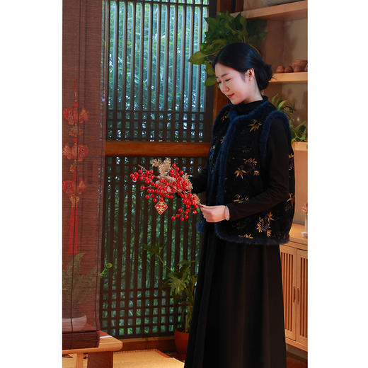 【抖音专属】幽竹•新中式马甲（24804178缪琳-设计师） 商品图1