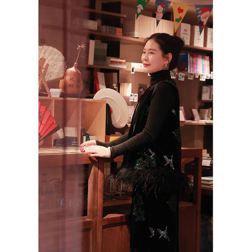 【2026东衣作】松鹤延年•直筒半裙（24806210年轮-高定款） 商品图2