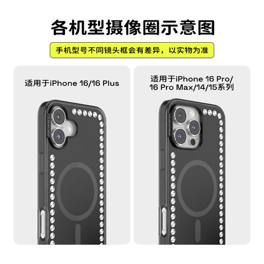【非常优雅·手机壳】闪耀全场 POPCASE手机壳 MagSafe Popcase磁吸款 黑色 iPhone 16/15/14 商品图2