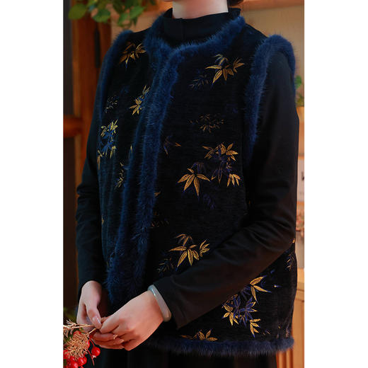 【抖音专属】幽竹•新中式马甲（24804178缪琳-设计师） 商品图3