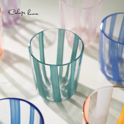 【清仓特惠4.5折，仅1件，无货退款】爱神带水母凉水杯套装家用 无铅水晶手工条纹玻璃杯高颜值喝水杯calops home-SS25SB-002凯洛诗爱神水母杯 商品图4