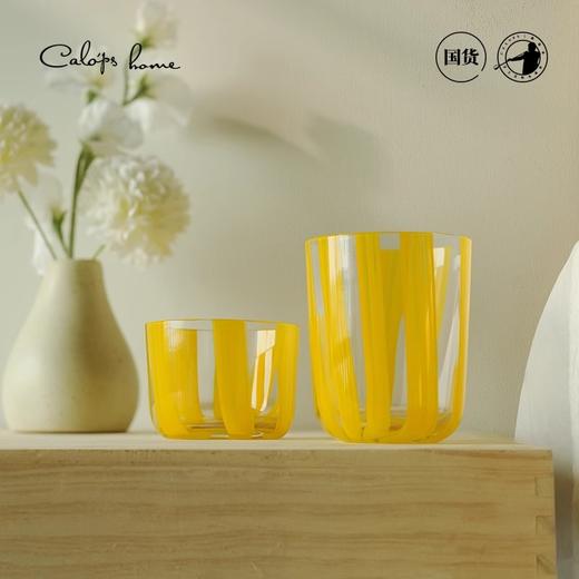 【清仓特惠4.5折，仅1件，无货退款】爱神带水母凉水杯套装家用 无铅水晶手工条纹玻璃杯高颜值喝水杯calops home-SS25SB-002凯洛诗爱神水母杯 商品图2