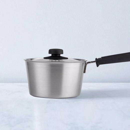 YOSHIKAWA日本原装进口吉川小汤锅雪平锅 无涂层奶锅单柄锅(附锅盖) 20cm 商品图2