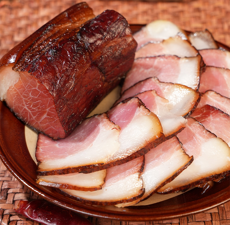 廖记棒棒鸡后腿五花腊肉450g正宗川味特产烟熏腌腊肉风干年货送礼