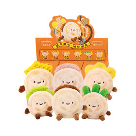 【一口价产品】D-YL-10 官方正品 绒馍馍盲盒磁力挂件（6个/盒）单个