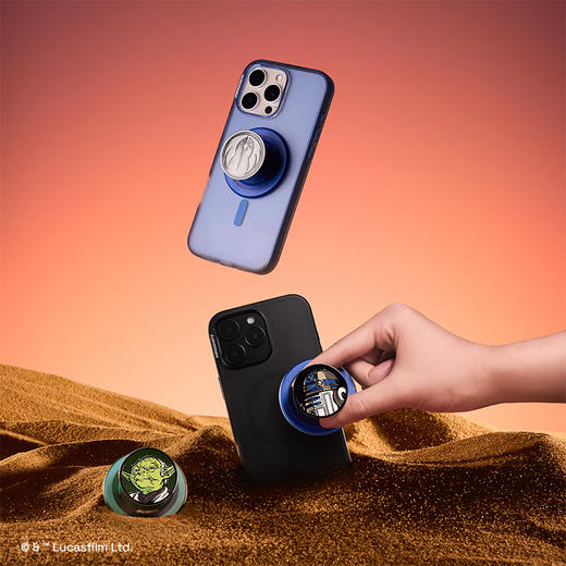 【行星之旅】尤达大师·MagSafe圆啪嗒 MAGSAFE磁吸手机气囊支架 Round圆啪嗒系列 绿色 商品图4