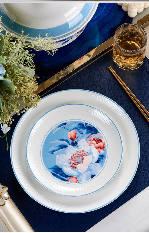 【清仓特惠4.5折，最后1套，无货退款】50头骨瓷餐具凡瑞斯倾心相映釉中彩50头10人份骨瓷餐具【不支持补差，非质量问题不退不换】 商品图5