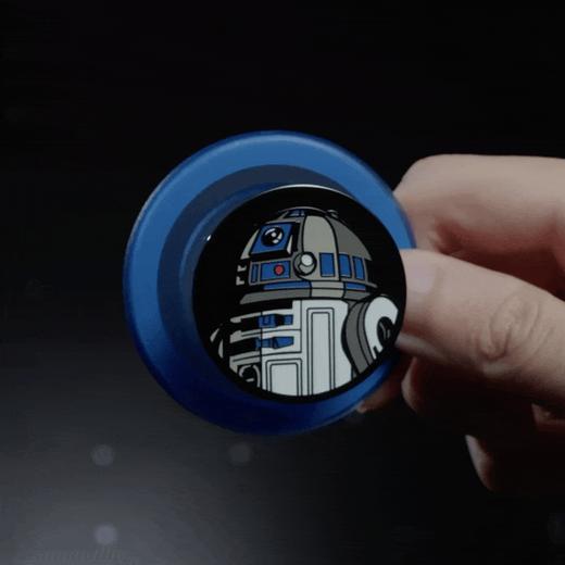 【行星之旅】R2-D2 POPGRIP泡泡骚手机粘贴式气囊支架 Enamel金属珐琅系列 白色 商品图4