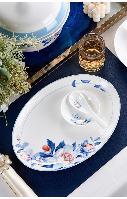 【清仓特惠4.5折，最后1套，无货退款】50头骨瓷餐具凡瑞斯倾心相映釉中彩50头10人份骨瓷餐具【不支持补差，非质量问题不退不换】 商品图3