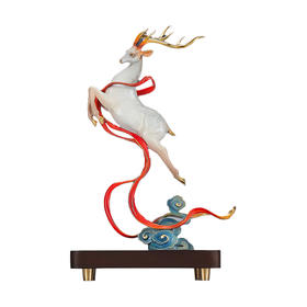 YM-FK226 一路长虹 纯铜鹿摆件 120*120*330