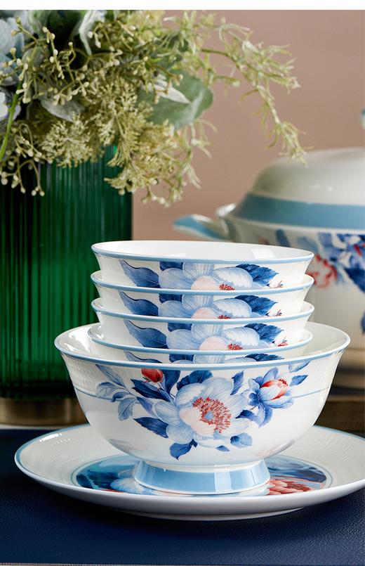 【清仓特惠4.5折，最后1套，无货退款】50头骨瓷餐具凡瑞斯倾心相映釉中彩50头10人份骨瓷餐具【不支持补差，非质量问题不退不换】 商品图4