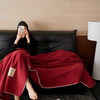 【换季出清】自然醒托斯卡纳仿生羊毛绒毯子大红色喜庆酒红色高级感卧室沙发午睡盖毯休闲纯色MT 商品缩略图8