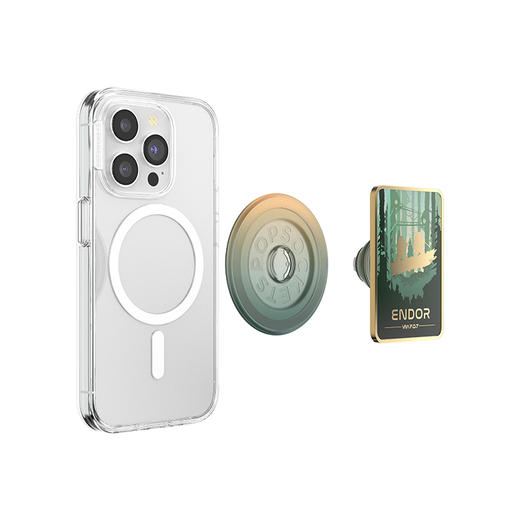 【行星之旅】恩多星球·MagSafe圆啪嗒 MAGSAFE磁吸手机气囊支架 Round圆啪嗒系列 绿色 卡牌 商品图2