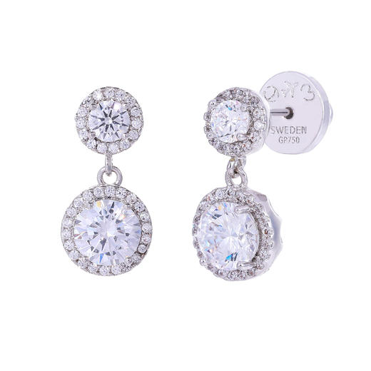 爱弗璀璨星空耳钉 皓石耳钉（1对）小巧精致锆石耳钉高亮施家品质耳饰通勤百搭耳钉 商品图0