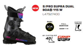 25/26 SALOMON双板雪鞋S/PRO SUPRA DUAL BOA 115 W