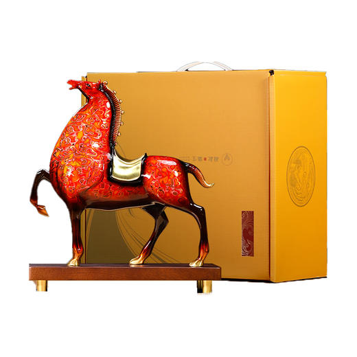 E-QK-BJ0907-1B 一马当先 纯铜大漆工艺将军马 商品图0