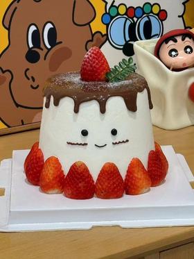 【4寸草莓火山蛋糕】叮当CAKE爆款生日蛋糕-鲜果奶油蛋糕