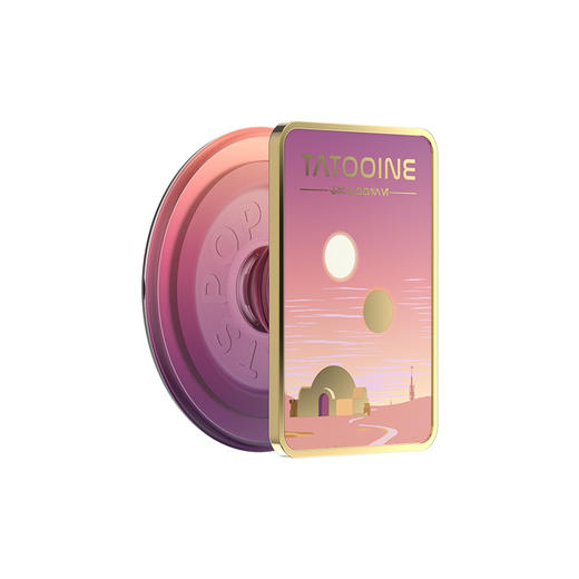 【行星之旅】塔图因星球·MagSafe圆啪嗒 MAGSAFE磁吸手机气囊支架 Round圆啪嗒系列 粉色 卡牌 日月星 商品图0