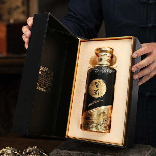 【私享联盟】习酒 黑金 酱香型白酒   53度 500mL 6瓶 商品图1