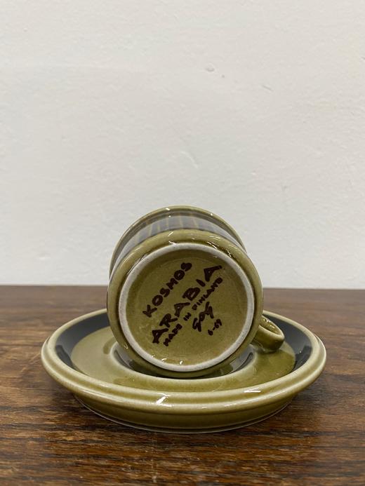 1960s芬兰Arabia Kosmos系列摩卡咖啡杯碟两件套 商品图1